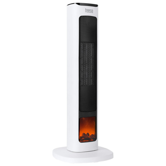 Aeroterma Turn Imitatie Semineu Ptc 2000w Teesa Tsa8052 Alb