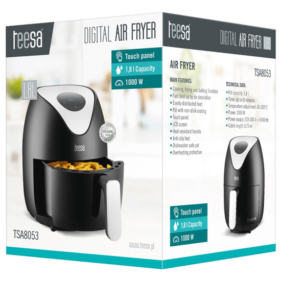 Friteuza Teesa Air Fryer Digital 1.8l