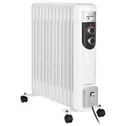 Radiator Cu Ulei Teesa 13 Elementi 2500w 3 Trepte Alb Tsa8056