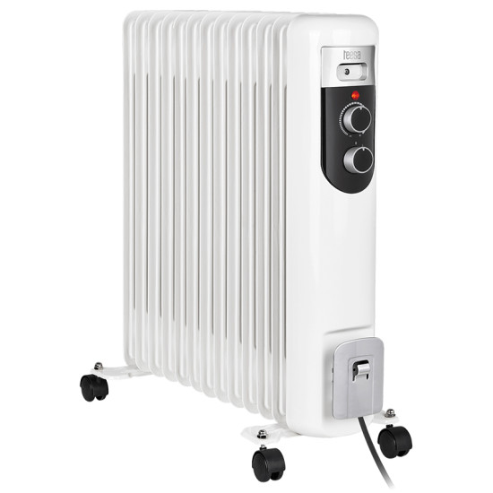 Radiator Cu Ulei Teesa 13 Elementi 2500w 3 Trepte Alb Tsa8056