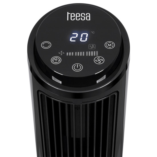 Ventilator Turn Teesa 50w 74cm Negru Tsa8066 Ventilator Turn Teesa 50w 74cm Negru Tsa8066