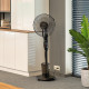 Ventilator Cu Picior Functie Pulverizare Apa Teesa 75w Negru Tsa8067