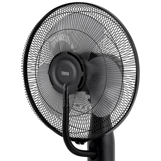 Ventilator Cu Picior Functie Pulverizare Apa Teesa 75w Negru Tsa8067