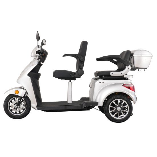 Triciclu Electric Samus Dallas 3r2-10t1000-60v20 Silver 1000w 25km/h + Civ