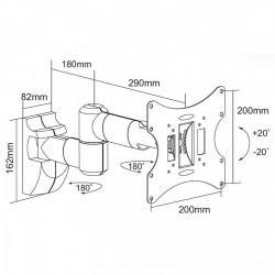 Suport Tv 13-42 Inch 30 Kg Negru Suport Tv 13-42 Inch 30 Kg Negru