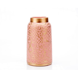 Vaza Decorativa Curves Roz 11.5x11.5x2cm