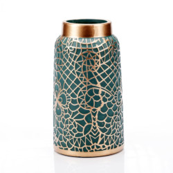 Vaza Decorativa Curves Verde 11.5x11.5x2cm Vaza Decorativa Curves Verde 11.5x11.5x2cm