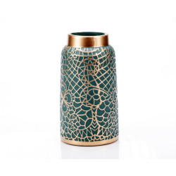 Vaza Decorativa Curves Verde 11.5x11.5x2cm