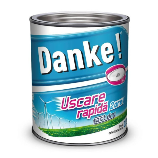 Vopsea Email Danke Uscare Rap Alb Mat 0.75l