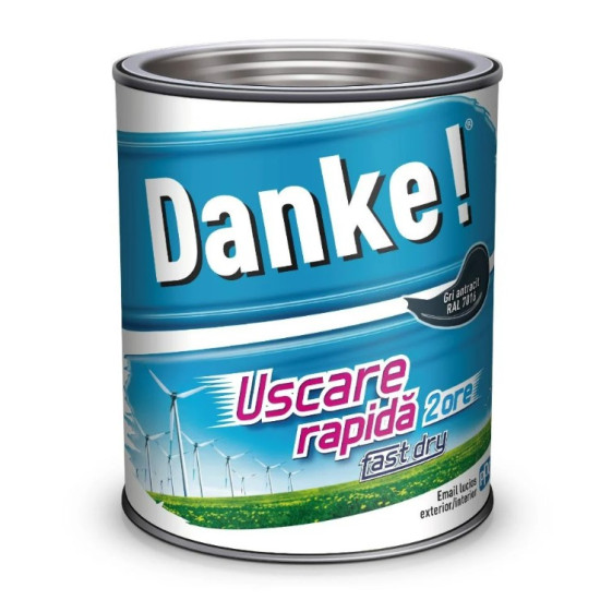 Vopsea Email Danke Uscare Rap Gri Antracit 0.75l