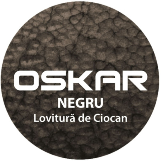 Vopsea Email Oskar Rugina Negru Lovitura Ciocan 0.5l