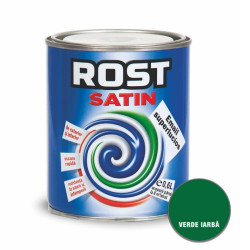 Vopsea Email Rost Satin Superlucios Verde Iarba 0.6l