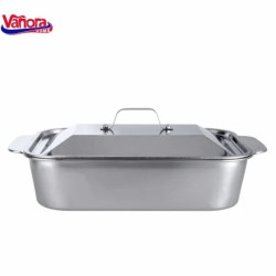 Tava Inox Cu Capac 36.5x22x7 Cm Zira