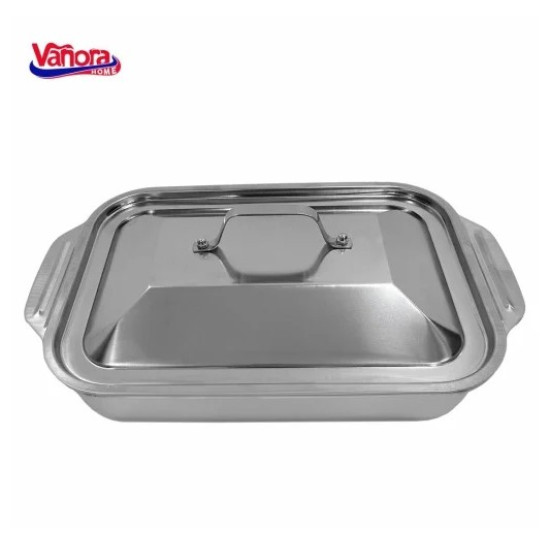 Tava Inox Cu Capac 36.5x22x7 Cm Zira