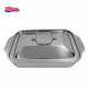 Tava Inox Cu Capac 36.5x22x7 Cm Zira