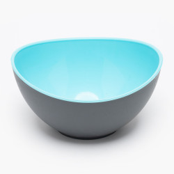Bol Oval Bicolor Din Plastic 14x12.5x7.5cm