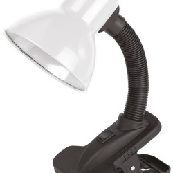 Lampa De Birou 60w Cu Clema Alb Avide Basic