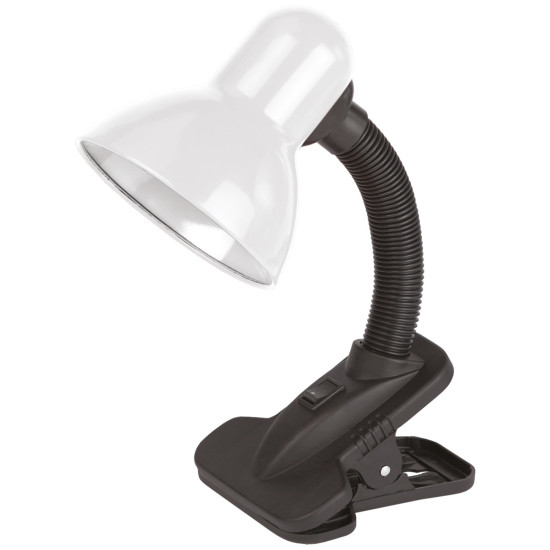 Lampa De Birou 60w Cu Clema Alb Avide Basic