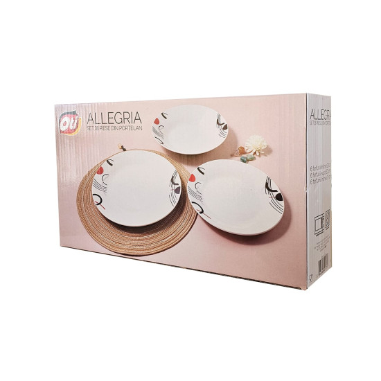 Set Portelan 18 Piese Allegria