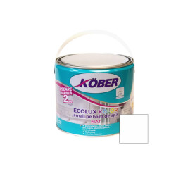 Vopsea Kober Ecolux Email Pe Baza De Apa Alb 2.5l