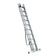 Scara Aluminiu Alx Adaptabila 3x10 Trepte Inaltime 6.5m 150 Kg