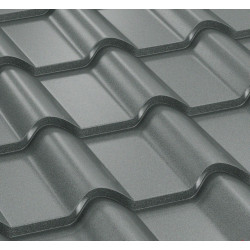Tigla Metalica Balcanic Bilka 35 Ral7024 Mat 0.45mm (9 Pasi 3.3x1.18 Mp/buc)