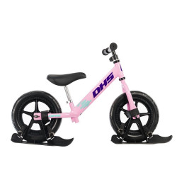 Bicicleta Fara Pedale Dhs Ride-on Roz Kit Ski Inclus 3211206