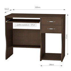 Birou Pc Skm-7 Ua Wenge 100x55x77 Cm