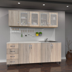 Bucatarie Cip S 200x60x200cm Sonoma+trufe Bucatarie Cip S 200x60x200cm Sonoma+trufe