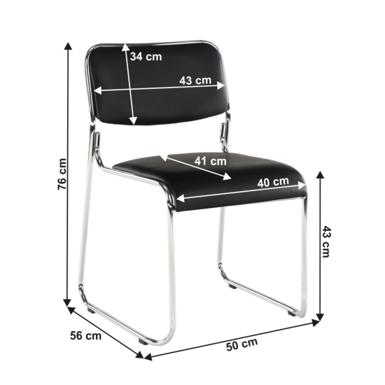 Scaun Conferinta Piele Ecologica Neagra Bulut