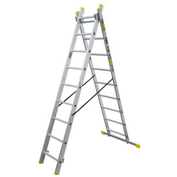 Scara Aluminiu 2 Tronsoane 2x9 Trepte Bs-dw 2x9