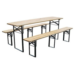 Set Masa Pliabila Cu 2 Banci 175x45x75cm Dortmund