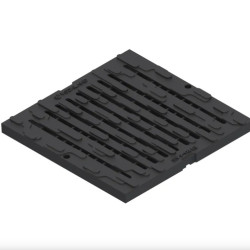 Gratar Pp Base Negru Pentru Camin Patrat A15 400x400 (34801-n)