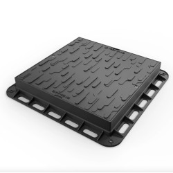 Capac Pp Urban Negru Patrat Necarosabil 600x600 Pl.430x430 Hext.80 Cu Inchizator A15 (35486-20)