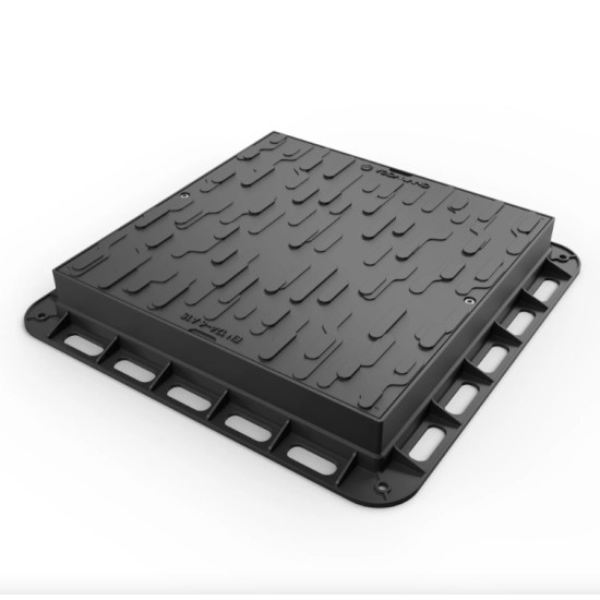 Capac Pp Urban Negru Patrat Necarosabil 600x600 Pl.430x430 Hext.80 Cu Inchizator A15 (35486-20) Capac Pp Urban Negru Patrat Necarosabil 600x600 Pl.430x430 Hext.80 Cu Inchizator A15 (35486-20)