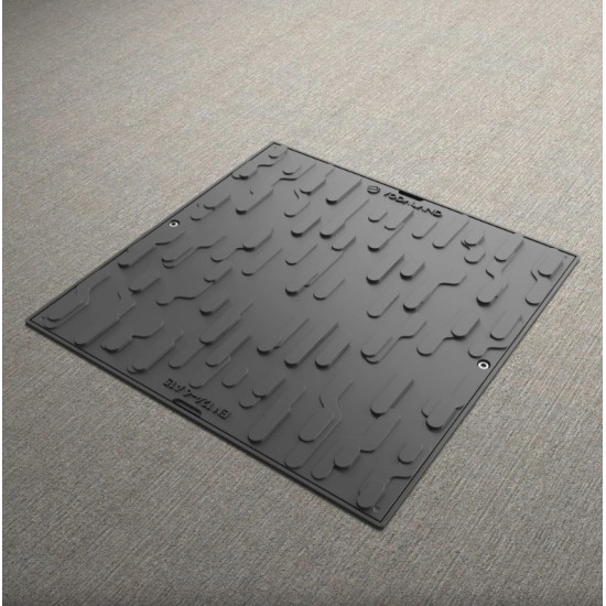 Capac Pp Urban Negru Patrat Necarosabil 600x600 Pl.430x430 Hext.80 Cu Inchizator A15 (35486-20) Capac Pp Urban Negru Patrat Necarosabil 600x600 Pl.430x430 Hext.80 Cu Inchizator A15 (35486-20)