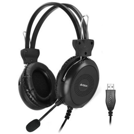 Casti A4tech Headphones Hu-30 Stereo Usb Black