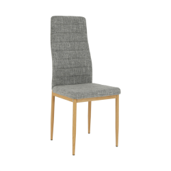 Scaun Textil Gri Deschis/cadru Metalic Fag Coleta Nova
