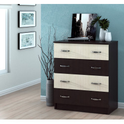 Comoda 4b Ro Wenge-mesteacan 72x39x85cm
