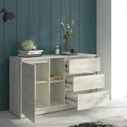 Comoda Mp3 Stejar K001 3 Sertare 130x44x80 Cm