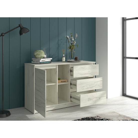 Comoda Mp3 Stejar K001 3 Sertare 130x44x80 Cm