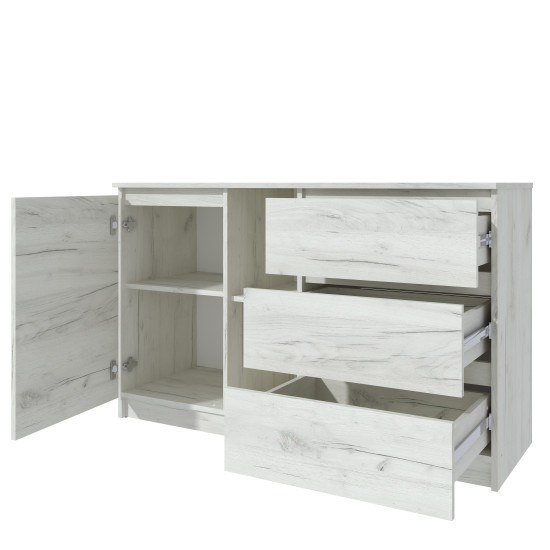 Comoda Mp3 Stejar K001 3 Sertare 130x44x80 Cm