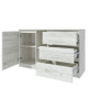 Comoda Mp3 Stejar K001 3 Sertare 130x44x80 Cm