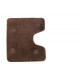 Set Covorase De Baie Mici 2 Piese Foot Maro 50x80 Cm Si 50x40 Cm