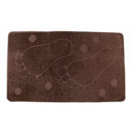 Set Covorase De Baie Mici 2 Piese Foot Maro 50x80 Cm Si 50x40 Cm