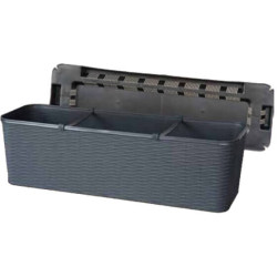 Jardiniera Ratan 60 Cm Gri