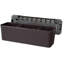 Jardiniera Ratan 60 Cm Wenge