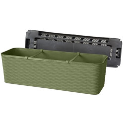 Jardiniera Ratan 60 Cm Verde