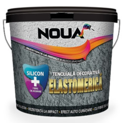 Tencuiala Decorativa Noua Elastomerica Striata  Alba Cod 01 25kg