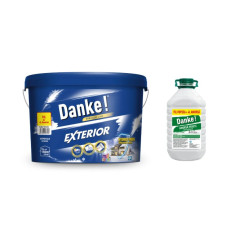 Vopsea Lavabila Danke Exterior Alb 15l + Amorsa Dk 4l